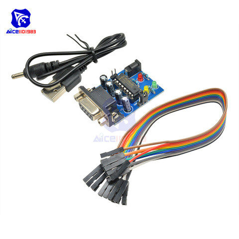 Diymore MAX232 RS232 vers TTL convertisseur adaptateur Module COM DB9 carte série ATMEGA16 lumière LED puissance RXD TXD pour Arduino ► Photo 1/6