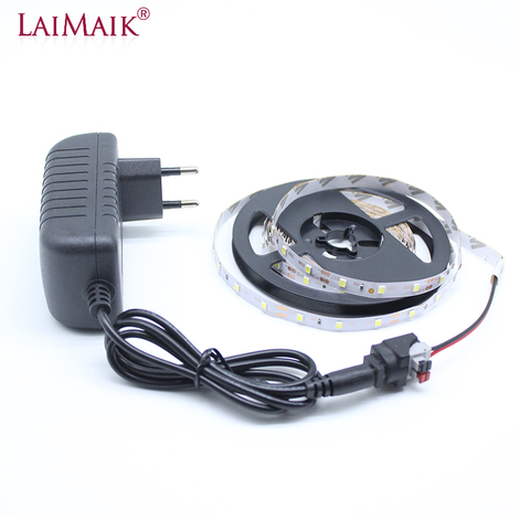 LAIMAIK-bande lumineuse rgb led, ruban LED, 1m 2m 3m 4m 5m, 12v smd 2835, 60 diodes/m, bande led flexible, rétro-éclairage tv, cuisine ► Photo 1/6