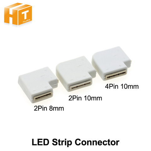 Led Bande Connecteurs 2pin/4pin 8mm/10mm Facile installer Bande Connecteurs 5 pcs/lot ► Photo 1/6