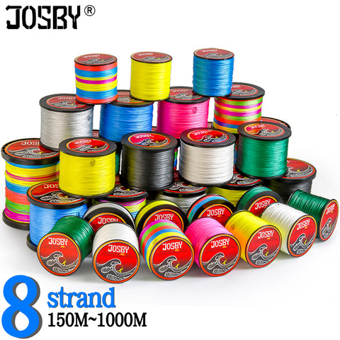 JOSBY – ligne de pêche tressée à 8 brins, 300M, 500M, 1000M, M, multifilament PE, carpe, SUPER lisse ► Photo 1/6