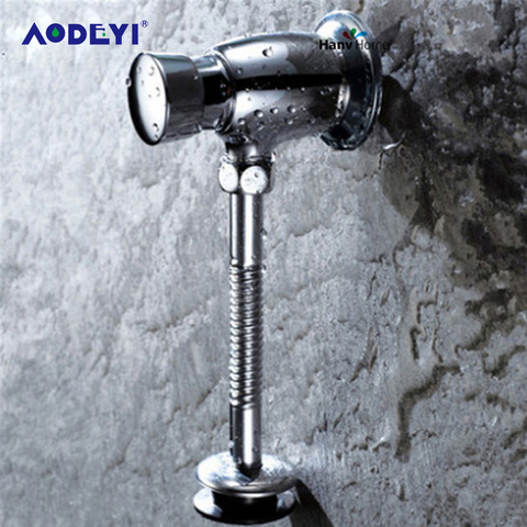 AODEYI – Valve de chasse d'eau manuelle en laiton, toilettes, toilettes, tabouret, fermeture automatique, Type presse, retard mural ► Photo 1/6