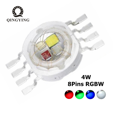 2 pièces RGBW diode LED 8 broches haute puissance LED 4 W 8 W 12 W coloré quatre sources de base bricolage moulage LED lumières de scène ► Photo 1/1