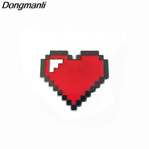 P2976 Dongmanli coeur métal émail broches et broches pour femmes hommes épinglette sac à dos sacs badge enfants cadeaux ► Photo 1/5