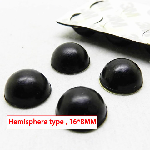 20 pcs Hémisphère 3 M Audio Haut-Parleur Amplificateur Amortisseur Pieds Pad Absorption Des Vibrations En Caoutchouc Anti-choc Auto-adhésif 16*8mm ► Photo 1/1