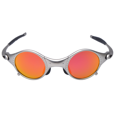 Vtt Lunettes Alliage cadre Lunettes hommes UV400 Lunettes D'équitation Polarisant Vélo Lunettes De Soleil Cyclisme Lunettes De Soleil oculos ciclismo E5-2 ► Photo 1/5