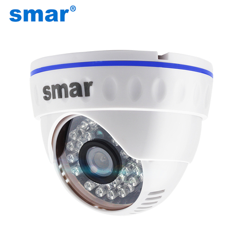 Smar-caméra de surveillance dôme IP POE 1MP/1.3/mp, dispositif de sécurité domestique, avec infrarouge 24 LED, Distance infrarouge 10-15M, protocole ONVIF en option ► Photo 1/6