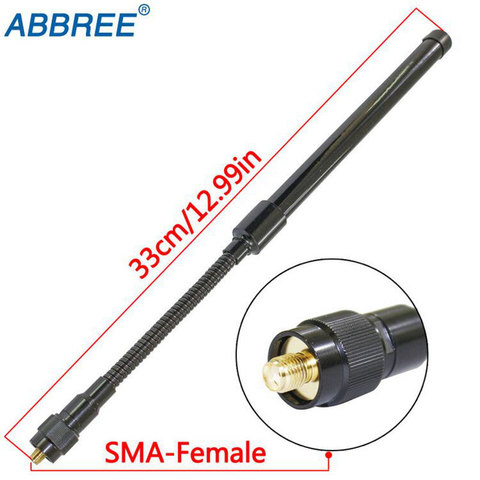 ABBREE – antenne tactique AR-148 col de cygne 144/430MHz sma-femelle pour Kenwood BAOFENG UV-5R UV-82 UV-S9 BF-888S talkie-walkie Radio ► Photo 1/6