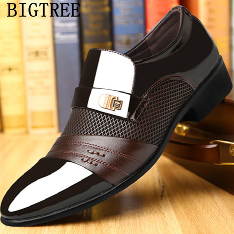 Mocassins italiens hommes chaussures De mariage Oxford chaussures pour hommes chaussures formelles hommes hommes chaussures habillées Zapatos De Hombre De Vestir formel 2022 ► Photo 1/6