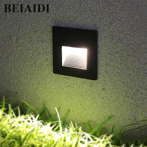 BEIAIDI-spot lumineux encastrable dans le sol, idéal pour un plancher ou des escaliers, 3W LED, Led places, avec éclairage d'angle ► Photo 1/1