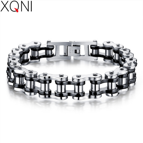 XQNI-Bracelet avec chaîne pour hommes, Style classique, haute qualité, 215MM de long, 12MM de large, à la mode, idée cadeau ► Photo 1/6