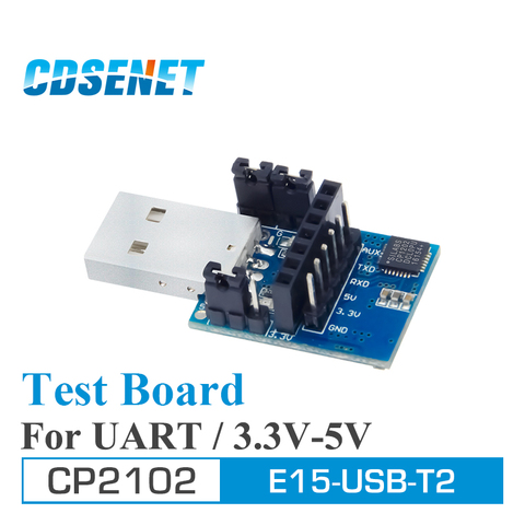 2 pc/lot USB UART CP2102 E15-USB-T2 CDSENET UART USB vers TTL 3.3V 5V adaptateur de carte de Test sans fil pour Module série RF ► Photo 1/2