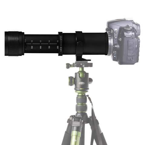 JINTU 420-800mm f/8.3 HD téléobjectif manuel pour Canon EF-M EOS M1 M2 M3 M5 M6 M10 M50 M100 appareils photo sans miroir livraison gratuite ► Photo 1/1