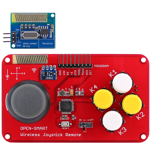 PS2 Joystick Clavier RF 433 mhz Sans Fil Joystick Contrôleur De Jeu À Distance Module Émetteur-Récepteur Kit pour Voiture Intelligente/4- avions de l'axe ► Photo 1/5