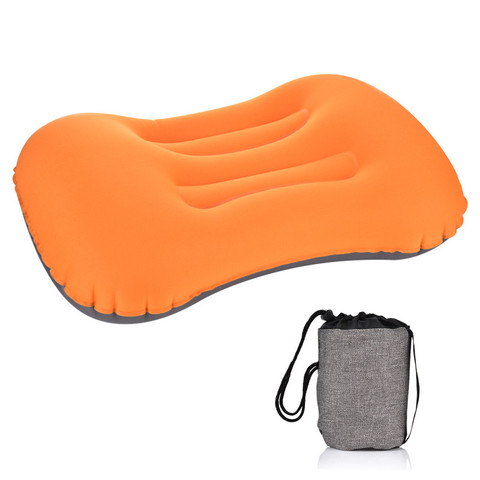 Coussin gonflable Compressible d'oreiller de Camping de voyage extérieur portatif oreiller protecteur d'appui-tête de cou mou ► Photo 1/6