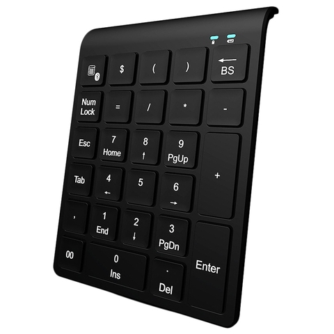 Clavier numérique sans fil Bluetooth 27 touches Mini pavé numérique avec plus de touches de fonction clavier numérique pour les tâches de comptabilité Pc ► Photo 1/6