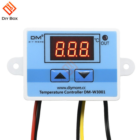 Thermostat régulateur de température numérique LED 12V 24V 110V 220V, capteur de mesure, incubateur de refroidissement et de chauffage ► Photo 1/6