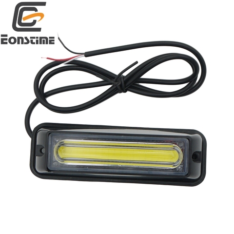 Eonstime – barre lumineuse stroboscopique 12V-24V COB LED, 1 pièce, lumière d'avertissement, rouge, bleu, ambre, blanc ► Photo 1/6