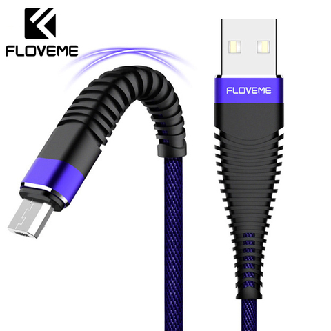 FLOVEME – câble Micro USB, Charge rapide, transfert de données, compatible avec Xiaomi Redmi Note 4X 2A Samsung S7 S6 Edge Huawei ► Photo 1/6