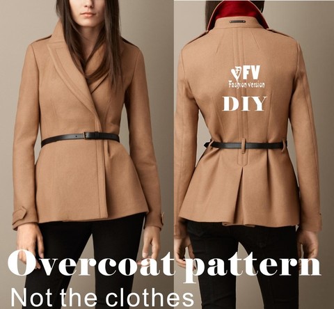 Modèle de couture manteau, bricolage, modèle de couture manteau, modèle de découpe, dessin BFY-42 ► Photo 1/1