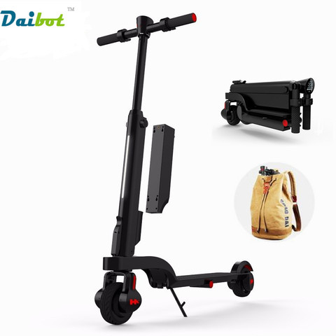 New Portable Adult Folding Electric Skatebaord Kick Scooter 2 Wheels with Rechargeable Lithium Battery Bluetooth Speaker         ► Photo 1/6