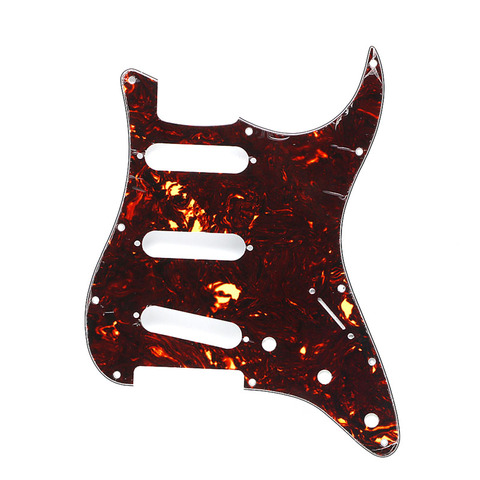 Coquille de tortue rouge Pickguard 3 plaques à gratter pour guitare basse PB de précision ► Photo 1/6