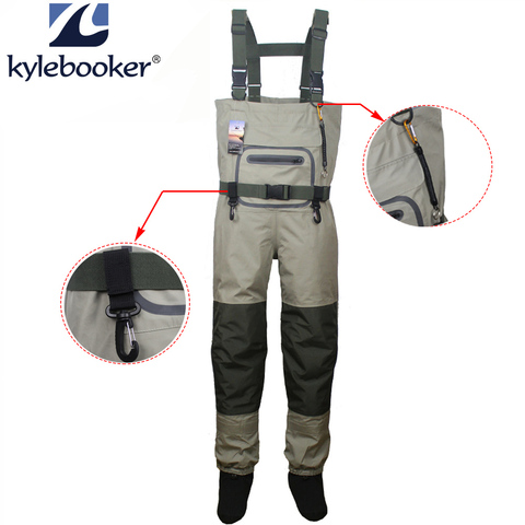 Cuissardes de pêche durables et confortables respirant bas pied poitrine Wader kits pour hommes et femmes ► Photo 1/6