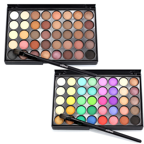 40 couleurs fard à paupières maquillage Palette mat miroitant paillettes ombre à paupières durable imperméable à l'eau Smoky Sequin maquillage pour les yeux cosmétique beauté ► Photo 1/5