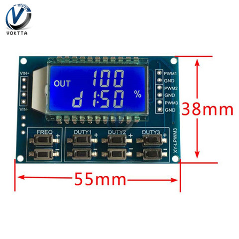 Générateur de Signal de compteur de fréquence 3 voies 1Hz-150 KHz, Module de Cycle de service, générateur de Signal d'impulsion PWM avec écran LCD ► Photo 1/6