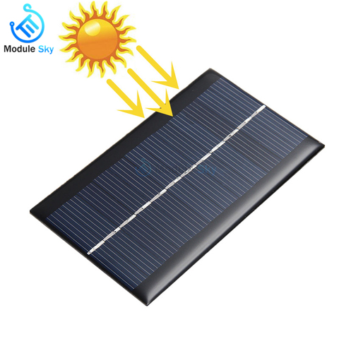 Panneau solaire 0.05W 0.6W 1W 1.5W, Mini système d'alimentation, bricolage pour cellules solaires, batterie, chargeur de téléphone portable, 0.5V 6V 9V, éclairage domestique ► Photo 1/6