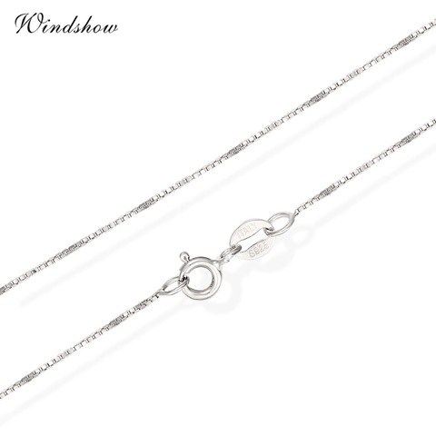 Collier en argent Sterling 925, mince et véritable de 35cm-80cm, chaîne fine pour femmes et enfants, bijoux à kolye ► Photo 1/6