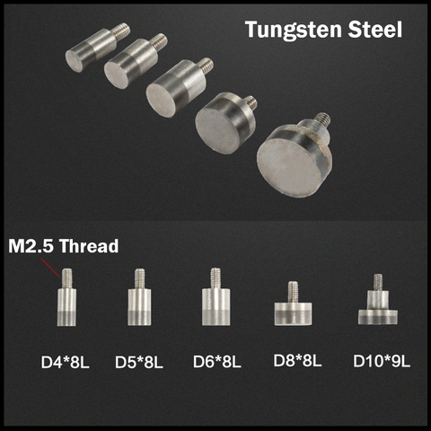 4mm 5mm 6mm OD M2.5 fil 8mm longueur de mesure tungstène acier mètre jauge broche cylindre tête plate cadran indicateur pointe sonde ► Photo 1/1