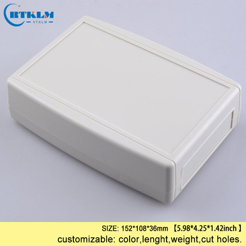 Boîtier de jonction en plastique pour projets électroniques, bricolage, boîtier d'alimentation portable en plastique abs 152x108x36mm ► Photo 1/1