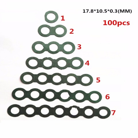 Joint d'isolation pour batterie au Lithium, 100 pièces, 18650, isolation haute température, papier d'orge ► Photo 1/1