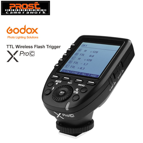 Godox – transmetteur de déclencheur de Flash xpro-c, sans fil E-TTL II, 2.4 ghz, système X, écran LCD HSS, pour appareil photo DSLR Canon ► Photo 1/1