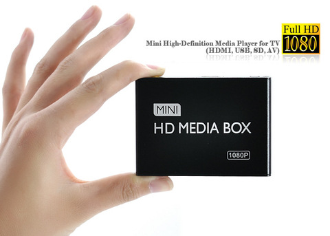 REDAMIGO Full HD 1080P lecteur multimédia Center lecteur vidéo multimédia boîtier multimédia avec HDMI VGA AV USB SD/MMC mkv H.264 HDDK7 ► Photo 1/4
