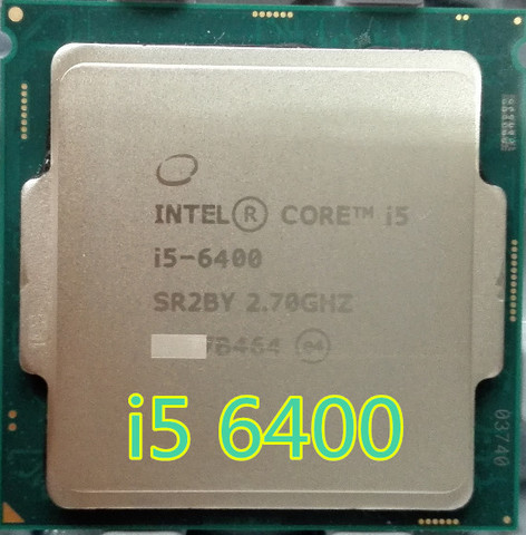 Intel Core i5-6400 I5 6400 Quad core 2.7GHz (3.3GHz Max) 6 mo de Cache LGA1151 processeur d'unité centrale I5-6400 ► Photo 1/1