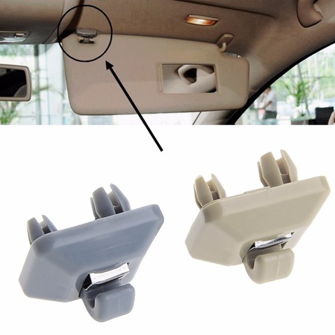 Support de pare-soleil à Clip en plastique gris/Beige, 1 pièce, haute qualité, pour Audi A1 A3 A4 A5 Q3 Q5 2013 2014 2015 ► Photo 1/6