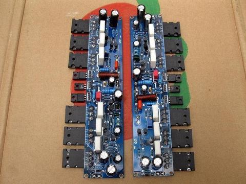 Carte amplificateur 300 W + 300 W 4R L10 Circuit double canal (2 pièces) HIFI 2S1943/2SC5200 + C5171/A1930 classe de Tube Audio AB ► Photo 1/5