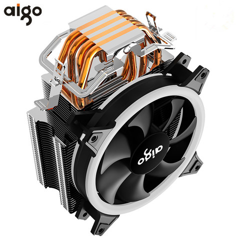 AIGO-radiateur E3 4 tubes de chauffage, refroidisseur de processeur PC, 775 de refroidissement d'unité centrale, 1150mm, 4 broches, pour AMD Intel 1151 1155 1156 120, ventilateur CPU ► Photo 1/6