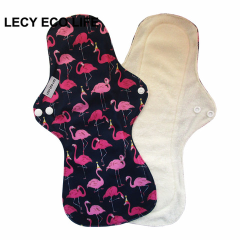 Lecy Eco Life – coussinets menstruels réutilisables pour femmes, 1 pièce, 13 pouces, en tissu respirant de grande taille, pour flux important, utilisation nocturne ► Photo 1/6