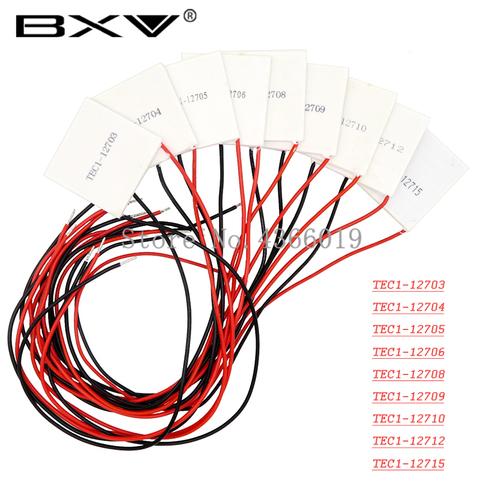 Module de refroidissement thermoélectrique Peltier Elemente, 12V, 40x40MM, TEC1-12706 12703 12704 12705 12708 12709 12710 12712 12715 ► Photo 1/1