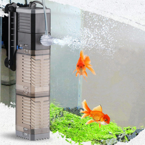 Sunsun-filtre interne 4 en 1 pour Aquarium, pompe à eau multifonctionnelle, Aquarium, système à ondes, Circulation d'eau, filtre CHJ-502 ► Photo 1/5