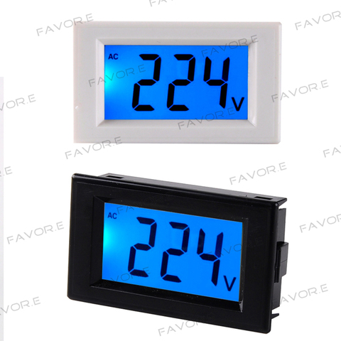 D85 AC panneau compteur LCD affichage bleu rétro-éclairage numérique compteur de tension testeur voltmètre gamme AC 80-500 V ► Photo 1/5