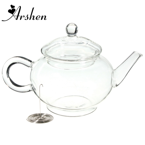 Arshen-bouteille en verre Borosilicate Durable, 250ml/8.5oz, théière résistante à la chaleur, tasse pour épanouir le thé, herbes et café avec infuseur ► Photo 1/6