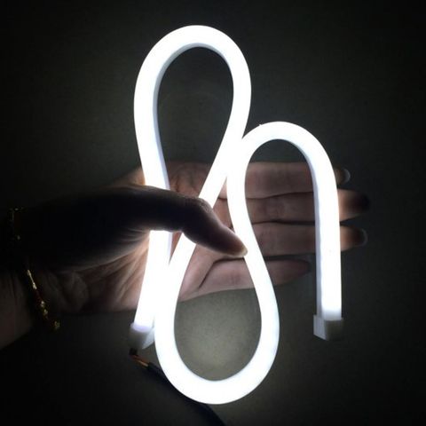 Bande lumineuse LED Flexible à Tube C ar, feu de jour blanc + jaune, clignotant, 45cm 60cm D RL, 2 pièces/lot ► Photo 1/6