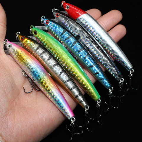 Leurre méné rigide de qualité avec yeux 3D, appât artificiel de type Wobblers, trackbait, 9.5cm, 9g, 1 unité ► Photo 1/6