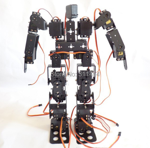 Kit de Robot bidé 17DOF, 17 degrés de liberté, humanoïde/Humanoid, marche/pieds, support de Servo ► Photo 1/6
