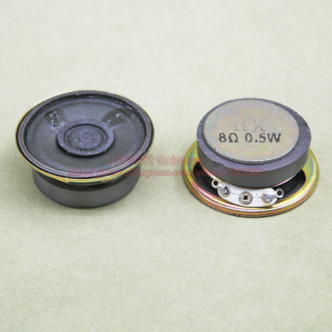 Haut-parleur rond de 8 ohms 0.5W, diamètre 40MM, 32MM, capuchon en papier avec cône magnétique externe, hauteur 17MM, 2 pièces ► Photo 1/2