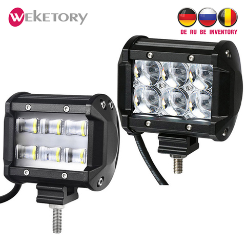 Weketory – barre d'éclairage de travail LED, 11 ou 21 pouces, pour tracteur, bateau, tout-terrain, 4x4, camion, SUV, ATV ► Photo 1/6