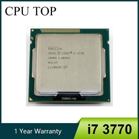 Processeur d'unité centrale intel Core i7 3770 3.4 1155 GHz SR0PK Quad-Core LGA ► Photo 1/2